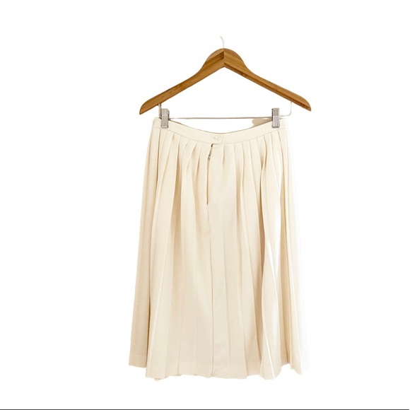 VINTAGE - PLEATED MIDI SKIRT - Picture 2 of 5